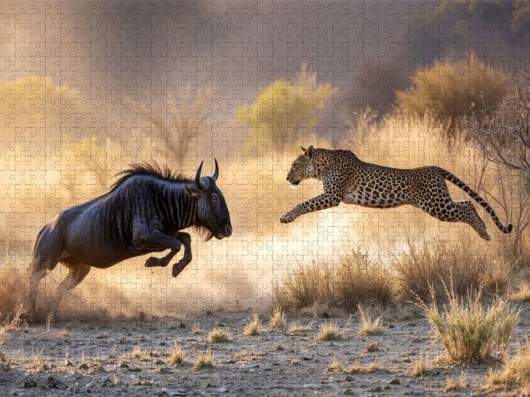 Produktbild: CALVENDO Puzzle Ein Verteidigungskampf | 1000 Teile Lege-Gr&ouml;&szlig;e 64x48cm Foto-Puzzle f&uuml;r gl&uuml;ckliche Stunden