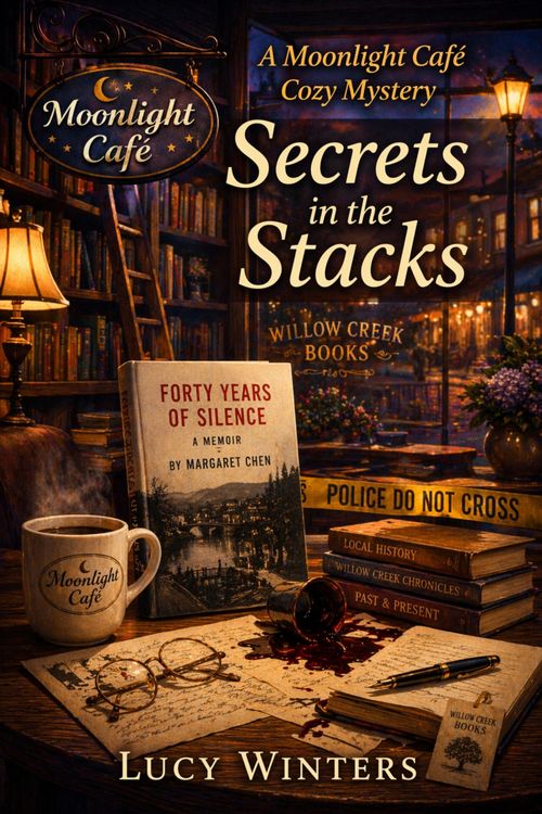 Produktbild: Secrets in the Stacks (The Moonlight Caf&eacute; Mysteries, #6)