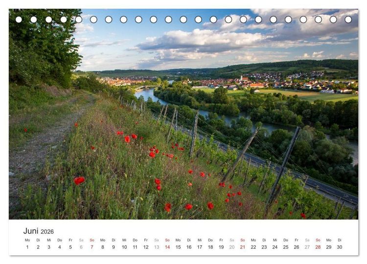 Produktbild: Malerisches Mainfranken (Tischkalender 2026 DIN A5 quer), CALVENDO Monatskalender