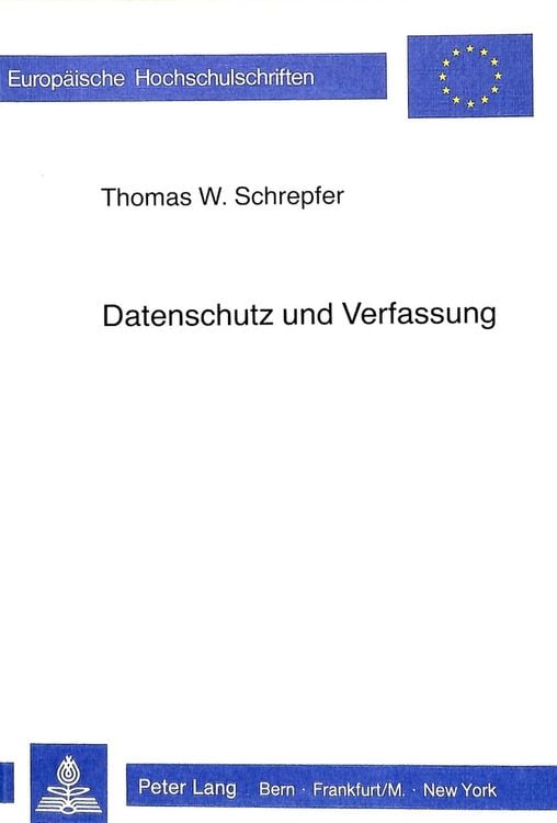 Produktbild: Datenschutz und Verfassung