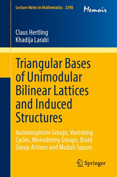 Produktbild: Triangular Bases of Unimodular Bilinear Lattices and Induced Structures