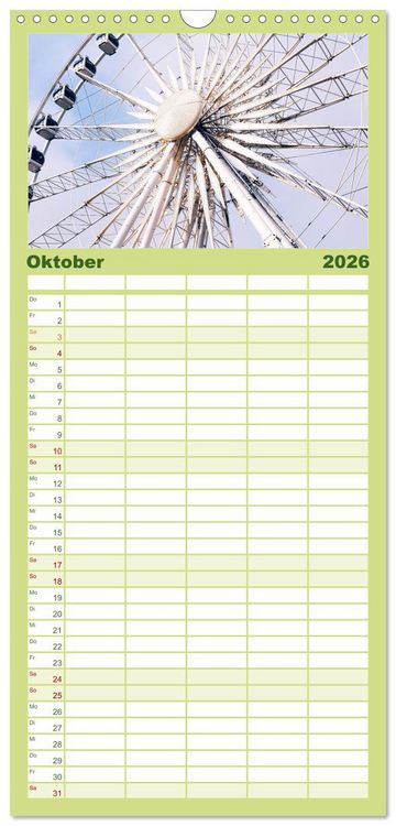 Produktbild: Familienplaner 2026 - Danzig - Die goldene Stadt an der Ostsee. mit 5 Spalten (Wandkalender, 21 x 45 cm) CALVENDO