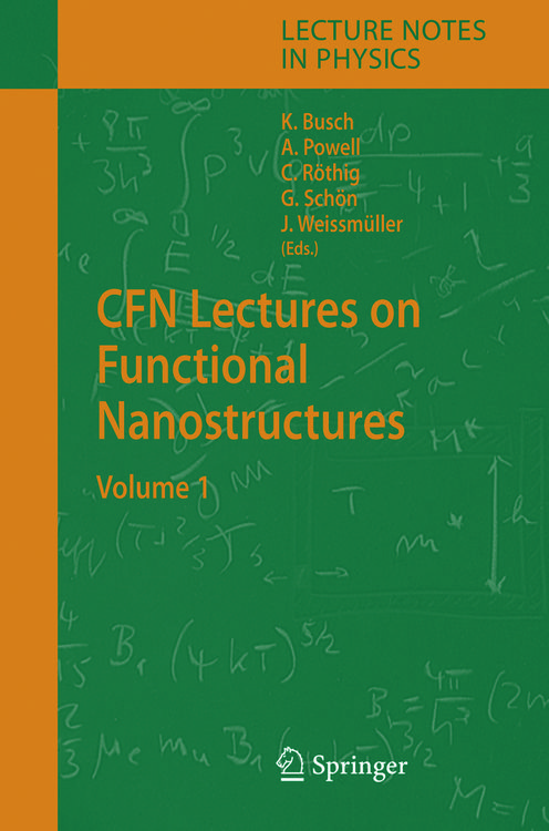 Produktbild: CFN Lectures on Functional Nanostructures
