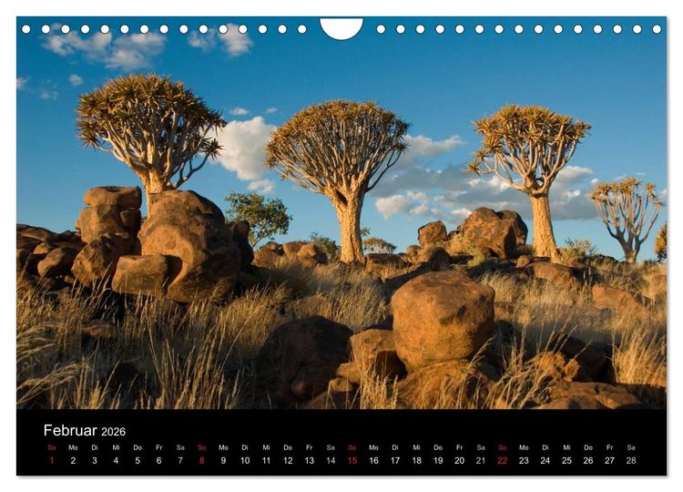Produktbild: Namibias Highlights (Wandkalender 2026 DIN A4 quer), CALVENDO Monatskalender