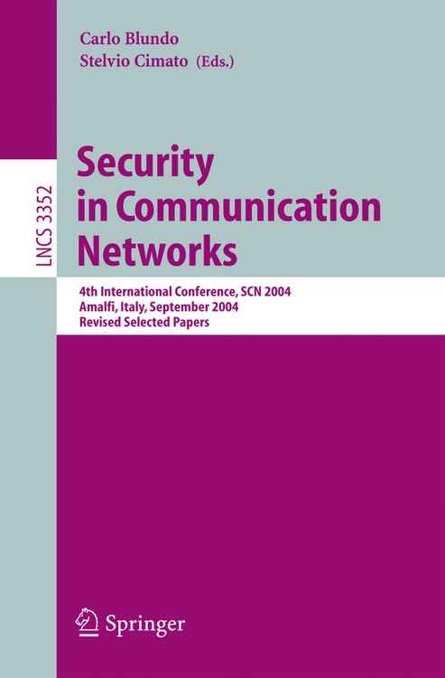 Produktbild: Security in Communication Networks