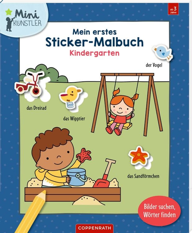 Produktbild: Mein 1. Sticker-Malbuch: Kindergarten - Mini-Künstler