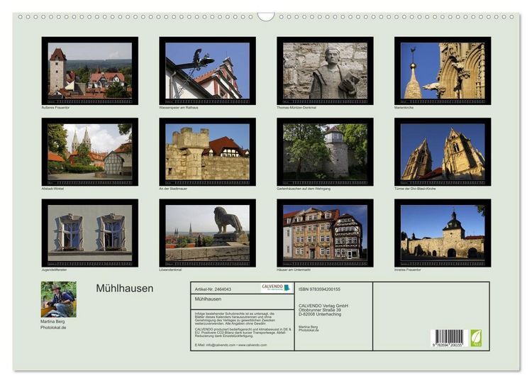 Produktbild: M&uuml;hlhausen (Wandkalender 2027 DIN A2 quer), CALVENDO Monatskalender