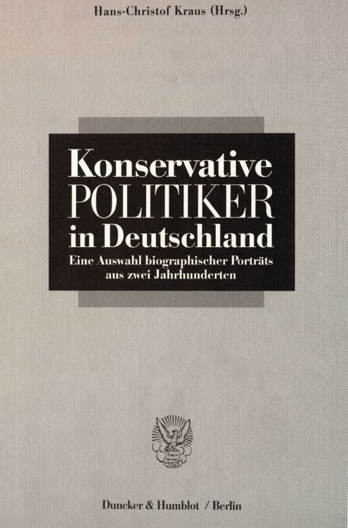 Produktbild: Konservative Politiker in Deutschland.