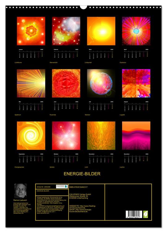 Produktbild: ENERGIE-BILDER (Wandkalender 2026 DIN A2 hoch), CALVENDO Monatskalender