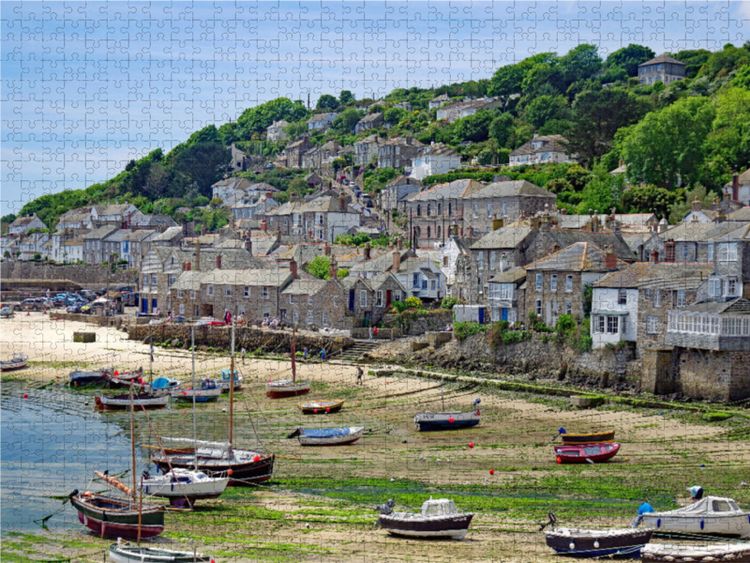 Produktbild: CALVENDO Puzzle Der farbenfrohe Ort Mousehole | 1000 Teile Lege-Gr&ouml;&szlig;e 64x48cm Foto-Puzzle f&uuml;r gl&uuml;ckliche Stunden