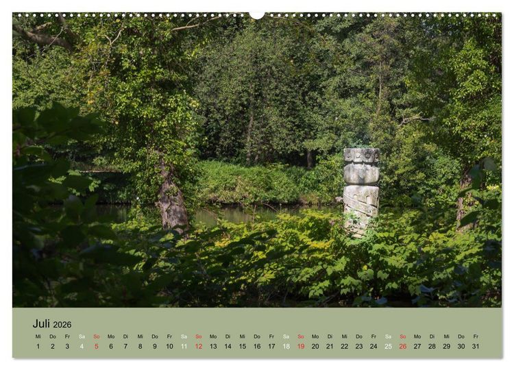 Produktbild: Gro&szlig;er Tiergarten Berlin - Von Dichtern und Komponisten (Wandkalender 2026 DIN A2 quer), CALVENDO Monatskalender