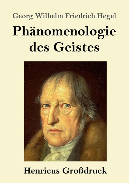 Produktbild: Ph&auml;nomenologie des Geistes (Gro&szlig;druck)