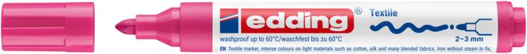 Produktbild: edding 4500 Textilmarker neonpink