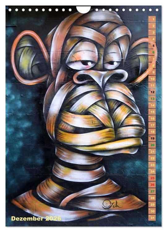 Produktbild: London - Hotspot der Street Art (Wandkalender 2026 DIN A4 hoch), CALVENDO Monatskalender