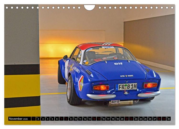 Produktbild: Renault Alpine A110 (Wandkalender 2026 DIN A4 quer), CALVENDO Monatskalender