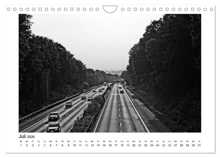 Produktbild: Bochum Black and White (Wandkalender 2026 DIN A4 quer), CALVENDO Monatskalender