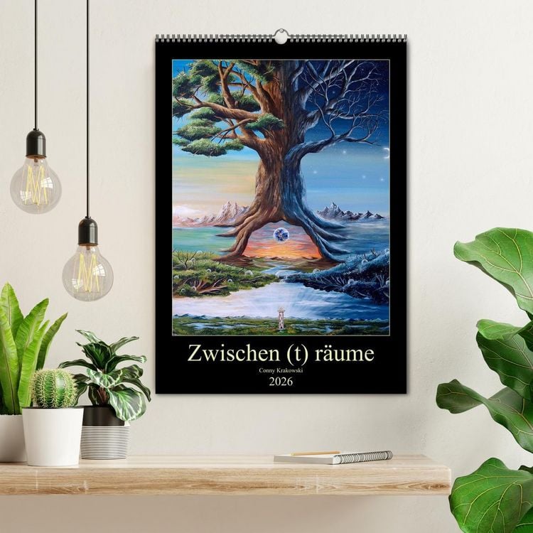 Produktbild: Zwischen (t) r&auml;ume (Wandkalender 2026 DIN A2 hoch), CALVENDO Monatskalender