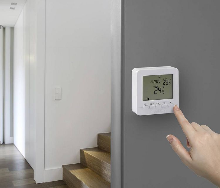 Produktbild: Sygonix SY-6805680 SY02B05RF Funk-Raumthermostat Aufputz Wochenprogramm 1St.