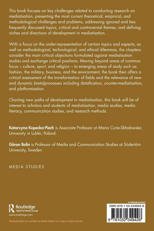 Produktbild: Contemporary Challenges in Mediatisation Research