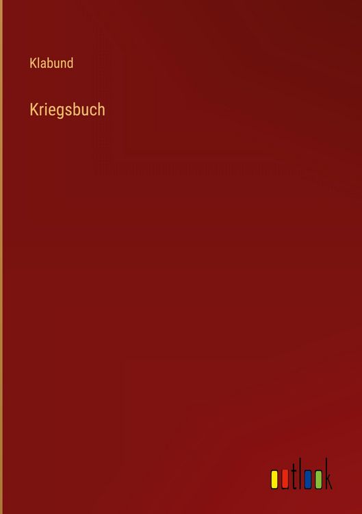 Produktbild: Kriegsbuch