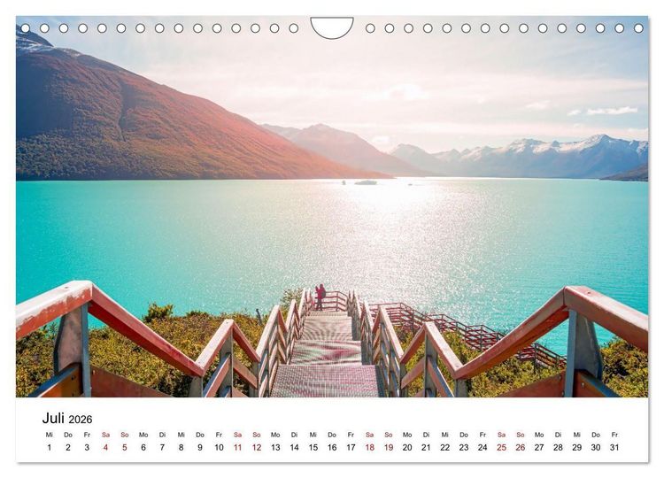 Produktbild: Patagonien, Los Glaciares Nationalpark: Perito Moreno Gletscher (Wandkalender 2026 DIN A4 quer), CALVENDO Monatskalender