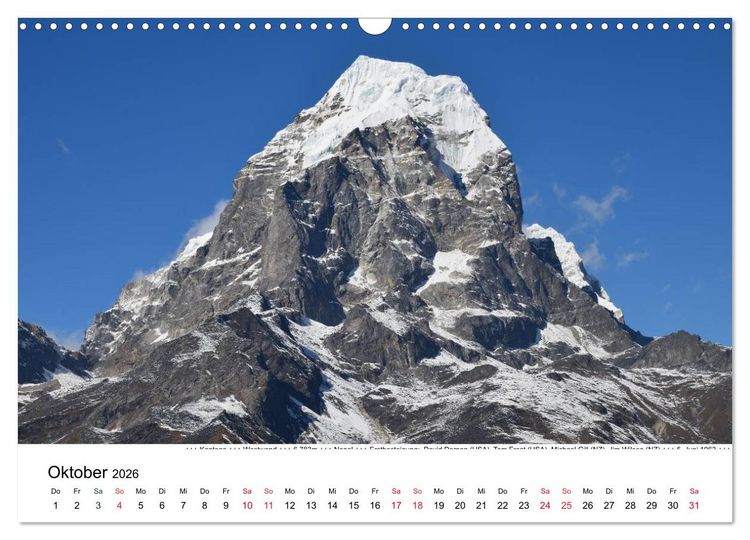 Produktbild: Solo Khumbu (Wandkalender 2026 DIN A3 quer), CALVENDO Monatskalender