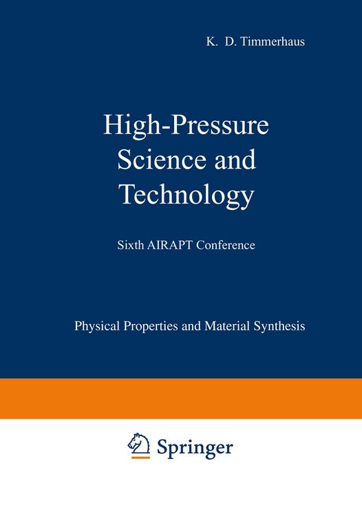 Produktbild: High-Pressure Science and Technology