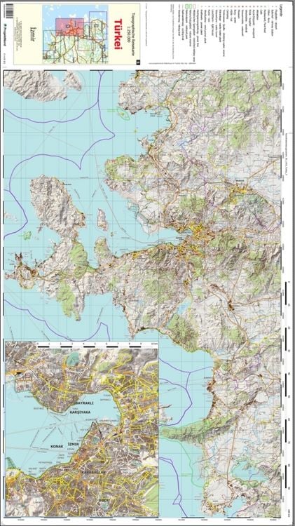 Produktbild: Izmir - Topographische Reisekarte 1:250.000 T&uuml;rkei (Blatt 5)