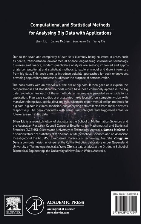 Produktbild: Computational and Statistical Methods for Analysing Big Data with Applications