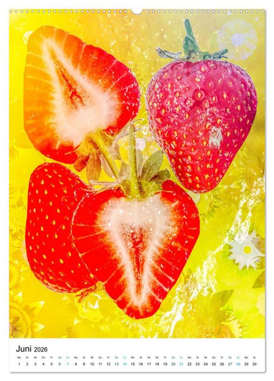 Produktbild: Sommergl&uuml;ck - Artwork (Wandkalender 2026 DIN A2 hoch), CALVENDO Monatskalender