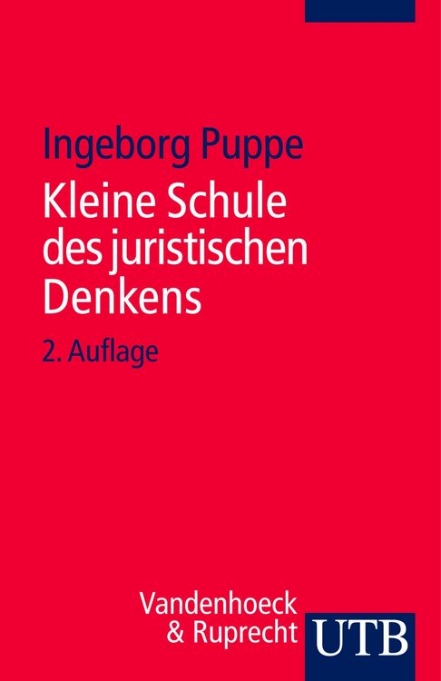 Produktbild: Kleine Schule des juristischen Denkens