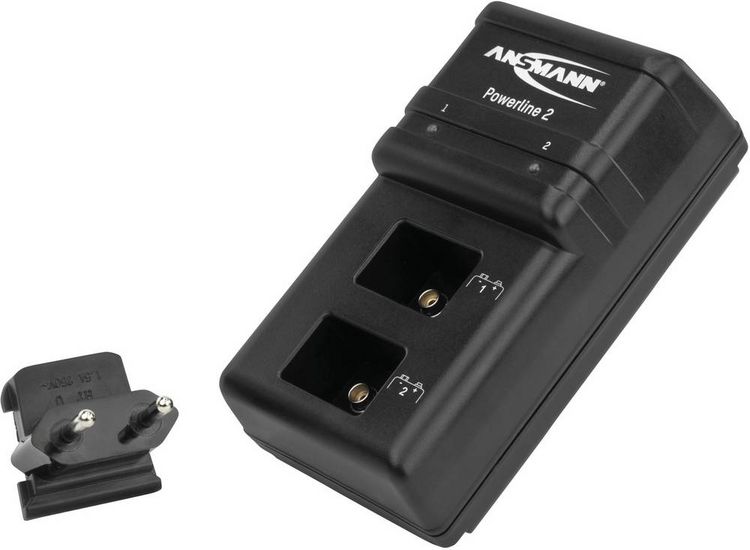 Produktbild: Ansmann Powerline 2 9V-Block-Ladeger&auml;t NiCd, NiMH 9V Block