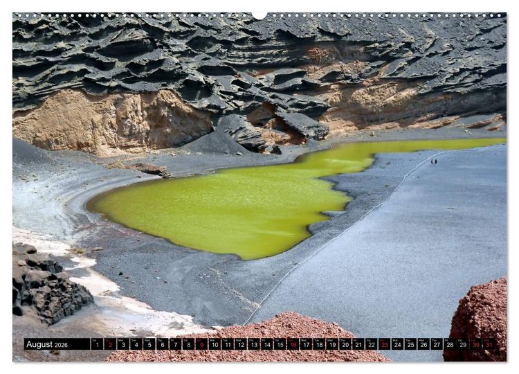 Produktbild: Lanzarote - Canary Islands (High Quality Premium Wall Calendar 2026 DIN A2 landscape),CALVENDO 12 Month Wall Calendar