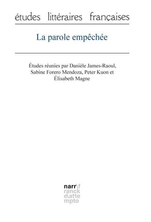 Produktbild: La parole emp&ecirc;ch&eacute;e