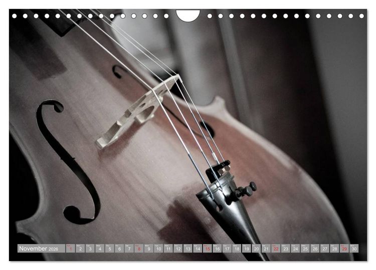 Produktbild: Music Magic of musical instruments (Wall Calendar 2026 DIN A4 landscape), CALVENDO 12 Month Wall Calendar