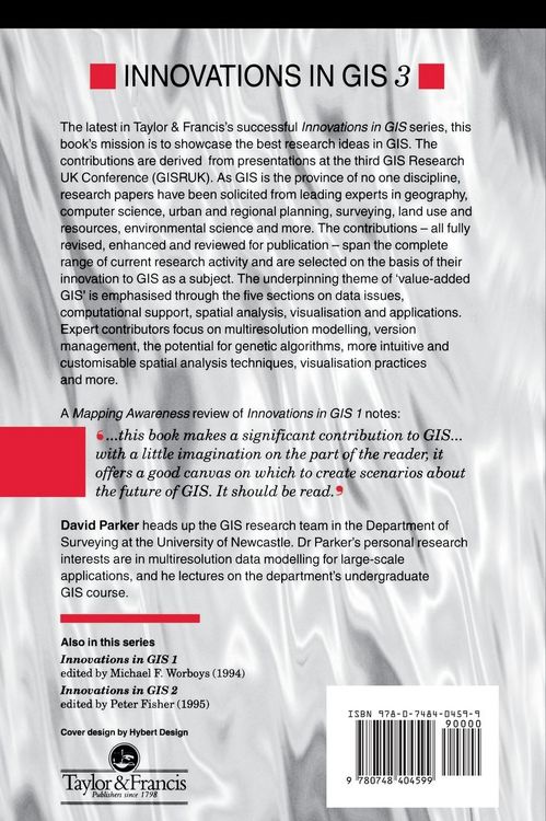Produktbild: Innovations In GIS