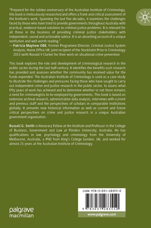 Produktbild: Public Sector Criminological Research