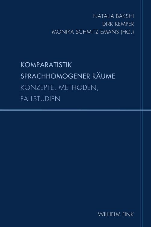 Produktbild: Komparatistik sprachhomogener R&auml;ume