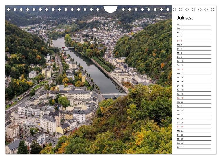 Produktbild: Die Lahn - Zauberhafte Orte rund um Limburg (Wandkalender 2026 DIN A4 quer), CALVENDO Monatskalender