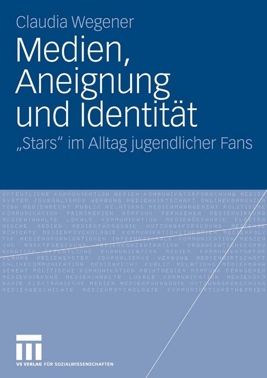 Produktbild: Medien, Aneignung und Identit&auml;t