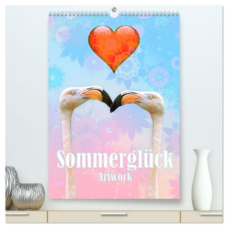 Produktbild: Sommergl&uuml;ck - Artwork (hochwertiger Premium Wandkalender 2026 DIN A2 hoch), Kunstdruck in Hochglanz
