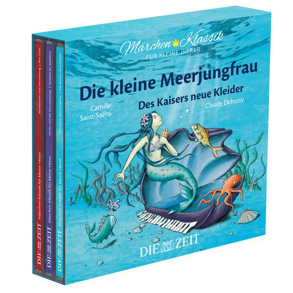 Produktbild: Die kleine Meerjungfrau, Des Kaisers neue Kleider, Aladin und die Wunderlampe, Sindbad der Seefahrer, Nussknacker und Mausekönig, Peer Gynt - Die ZEIT-Edition (3 CDs)