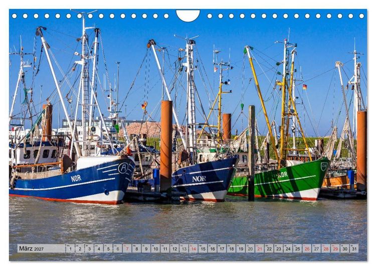 Produktbild: Norden-Norddeich. Maritime Orte mit Flair (Wandkalender 2027 DIN A4 quer), CALVENDO Monatskalender