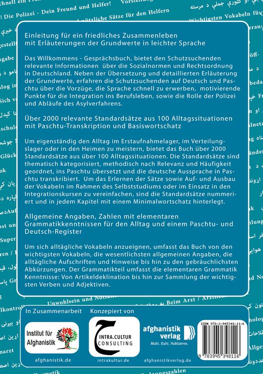 Produktbild: Das Willkommens- Gespr&auml;chsbuch Deutsch - Afghanisch / Paschtu