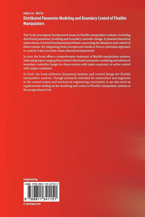 Produktbild: Distributed Parameter Modeling and Boundary Control of Flexible Manipulators