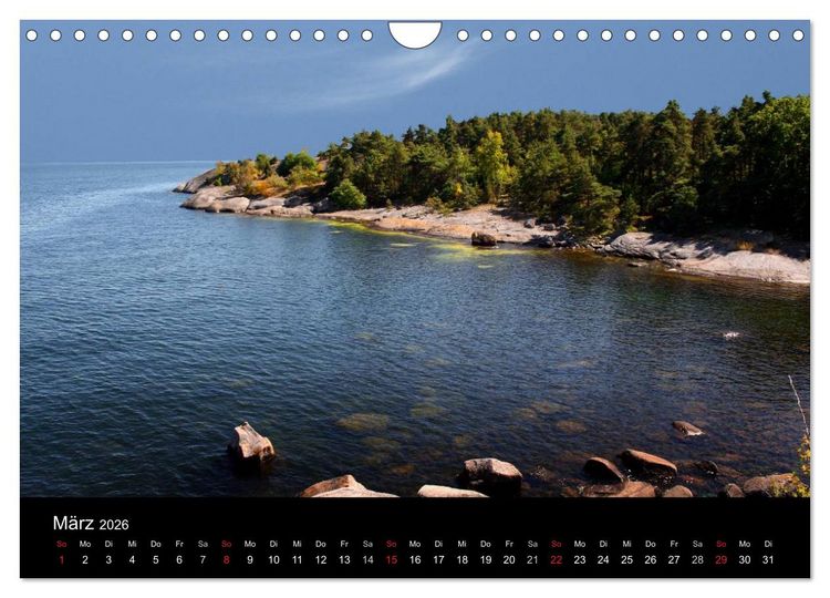 Produktbild: S&uuml;dschwedens Sch&auml;renk&uuml;ste (Wandkalender 2026 DIN A4 quer), CALVENDO Monatskalender