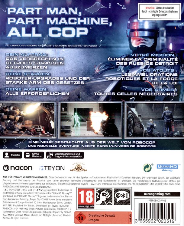 Produktbild: RoboCop - Rogue City