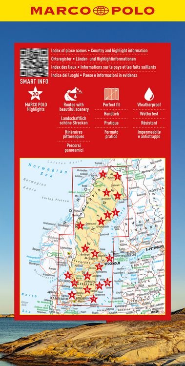 Produktbild: MARCO POLO Reisekarte Schweden 1:900.000