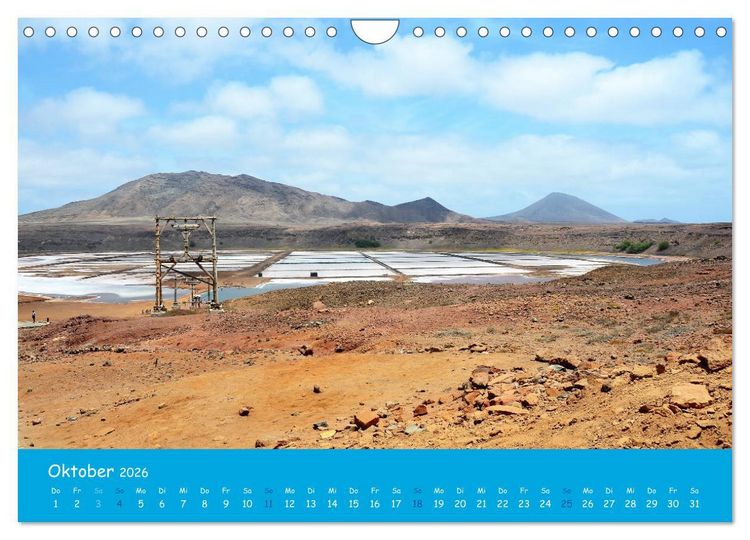 Produktbild: Cabo verde Inselgefl&uuml;ster - Ilha do Sal (Wandkalender 2026 DIN A4 quer), CALVENDO Monatskalender
