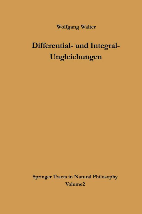 Produktbild: Differential- und Integral-Ungleichungen